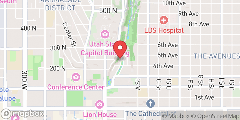 Map showing Salt Lake City