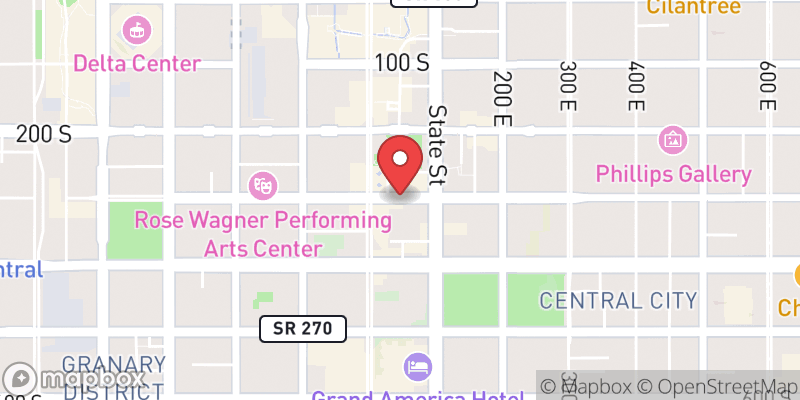Map showing Salt Lake City