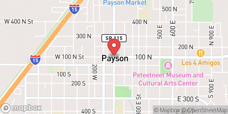 Map showing Payson