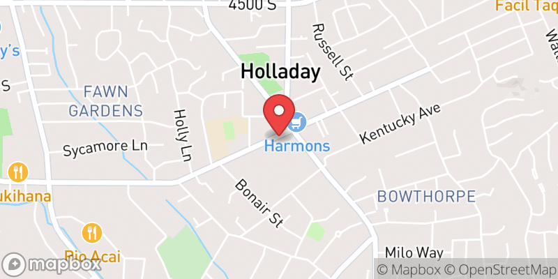 Map showing Holladay