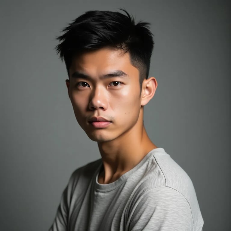 Beispiel für eine professionelle Pose für ein Casting-Foto