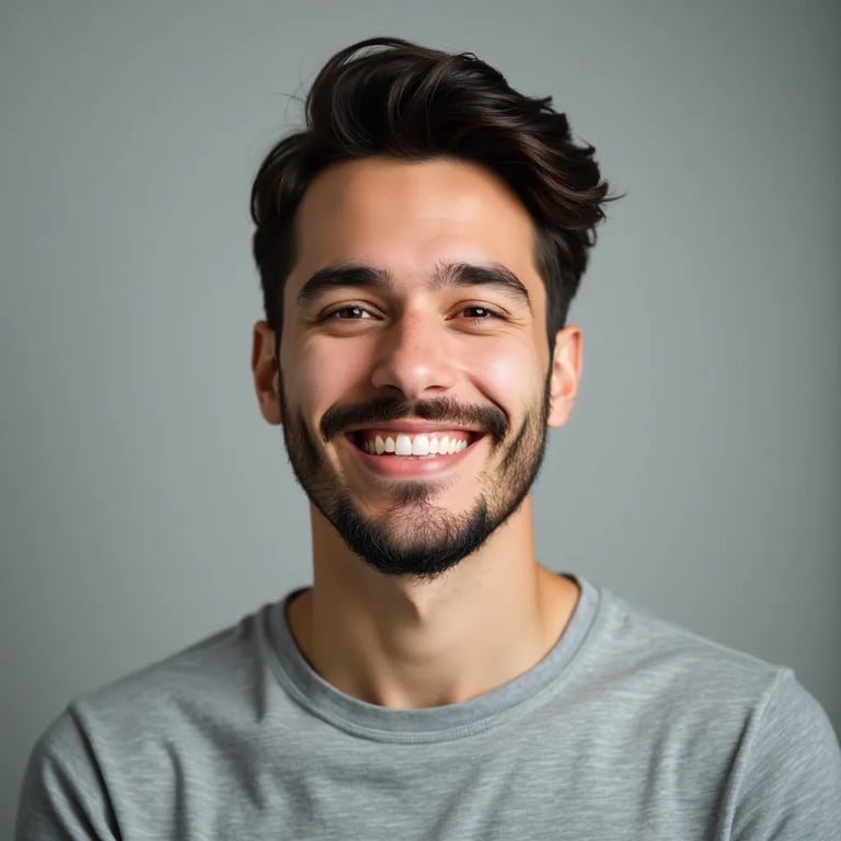 Professionelles Porträt eines Schauspielers für ein Casting