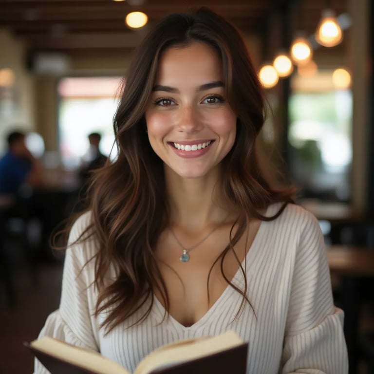 Uomo all'aperto con un sorriso naturale