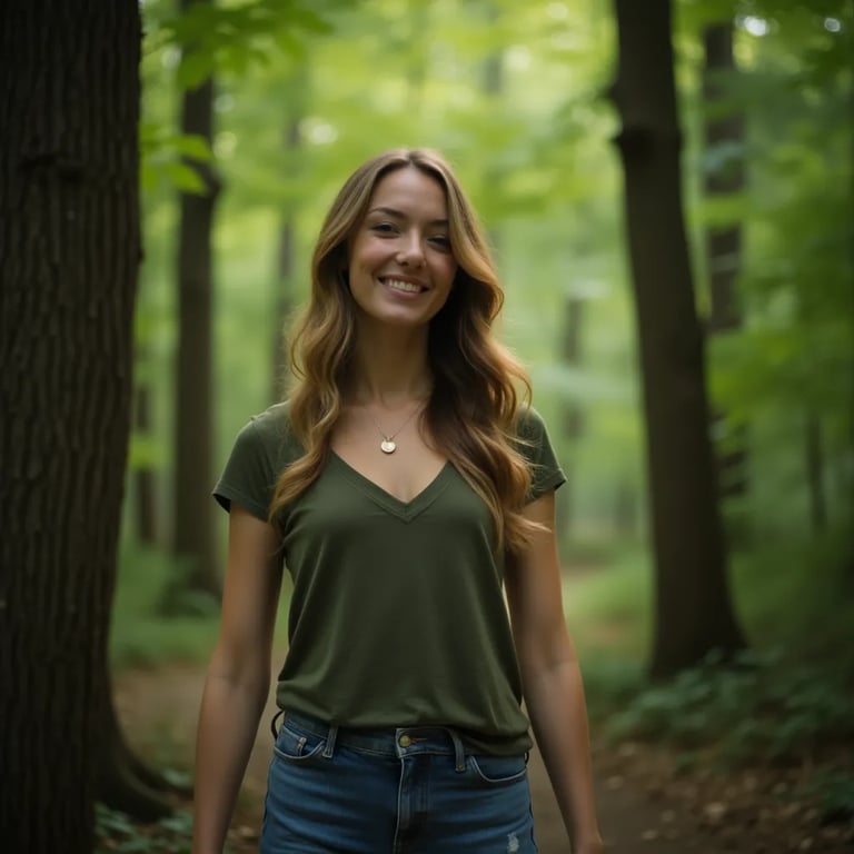 Example of a natural professional portrait on a neutral background