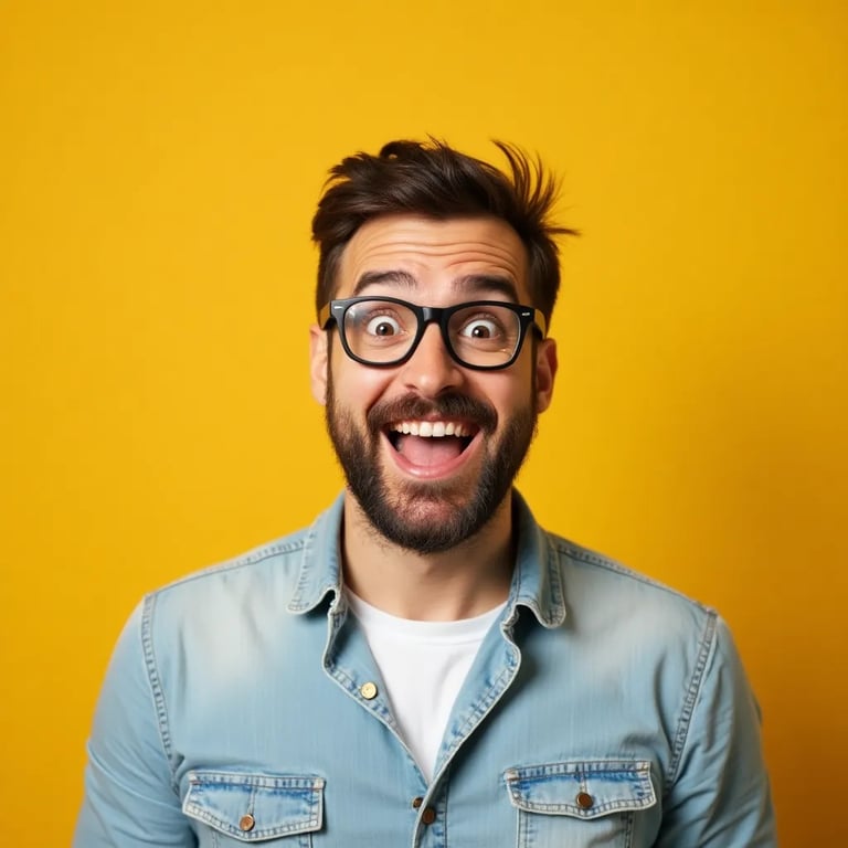 Example of a natural professional portrait on a neutral background