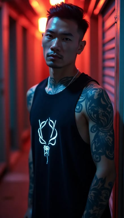 Photo example — Transform your image into a futuristic cyberpunk