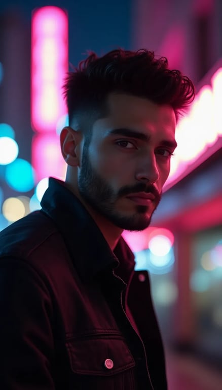 Photo example — Transform your image into a futuristic cyberpunk