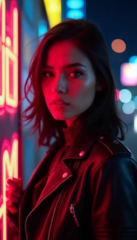 Photo example — Transform your image into a futuristic cyberpunk