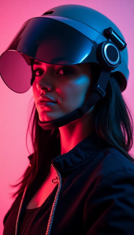 Photo example — Transform your image into a futuristic cyberpunk