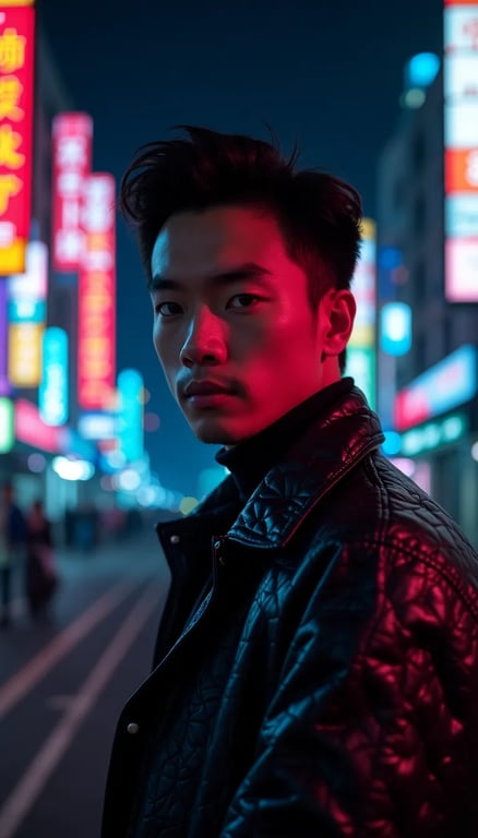 Photo example — Transform your image into a futuristic cyberpunk