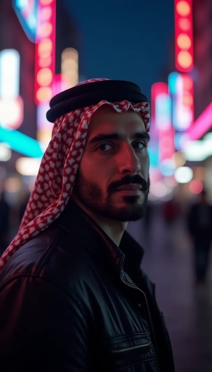 Photo example — Transform your image into a futuristic cyberpunk