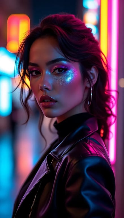 Photo example — Transform your image into a futuristic cyberpunk