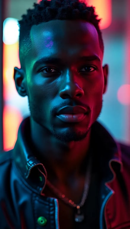 Photo example — Transform your image into a futuristic cyberpunk