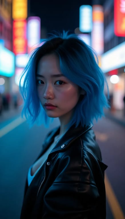 Photo example — Transform your image into a futuristic cyberpunk