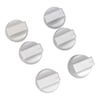 New World Cooker & Hob Control Knob Kit Set of 6 Silver - Image 2