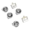 New World Cooker & Hob Control Knob Kit Set of 6 Silver - Image 4