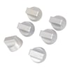 New World Cooker & Hob Control Knob Kit Set of 6 Silver - Image 5