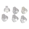 New World Cooker & Hob Control Knob Kit Set of 6 Silver - Image 6