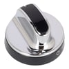 New World Cooker & Hob Gas Control Knob, Black Chrome - Image 3
