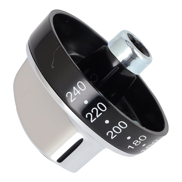 Control Knob Switch, Black and Silver