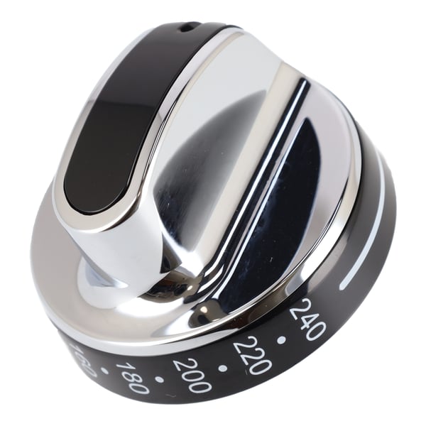 Knob Black And Chrome