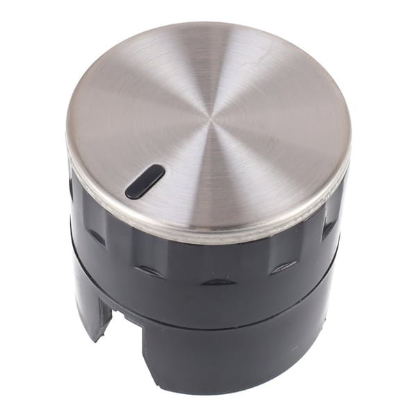 Knob Silver & Black