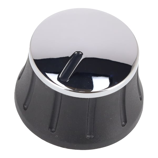 Control Knob, Black Chrome