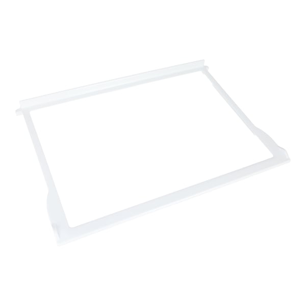 Glass Shelf White Frame Trim 