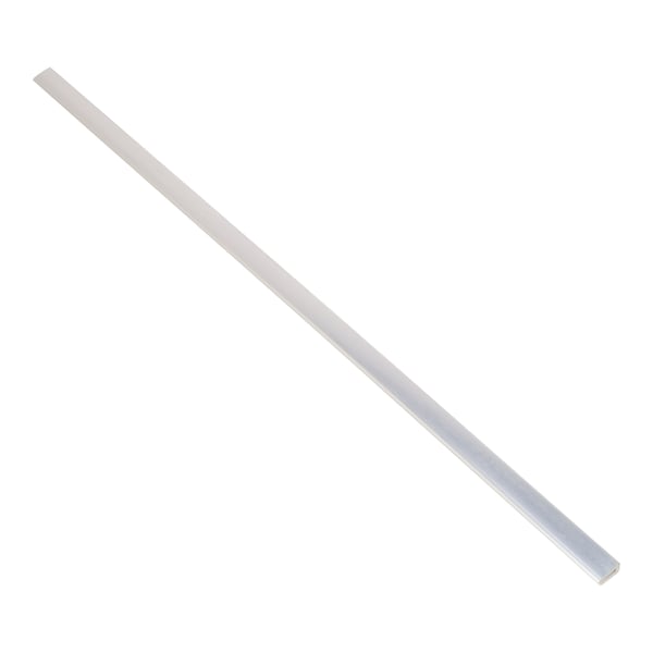 Glass shelf front trim