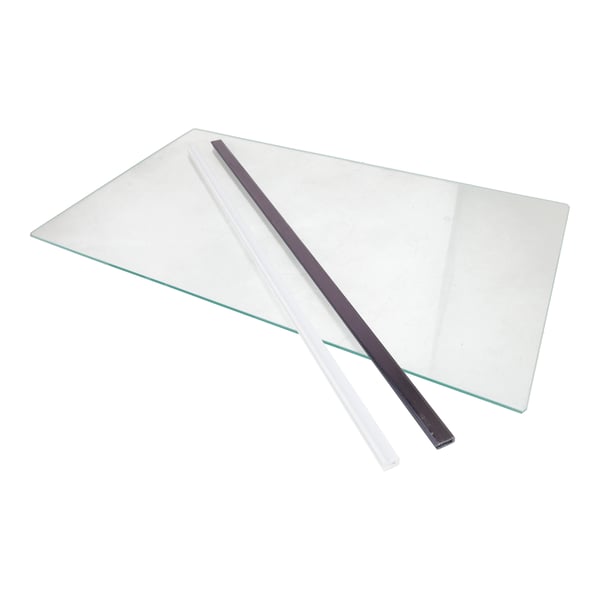 Glass shelf with frame