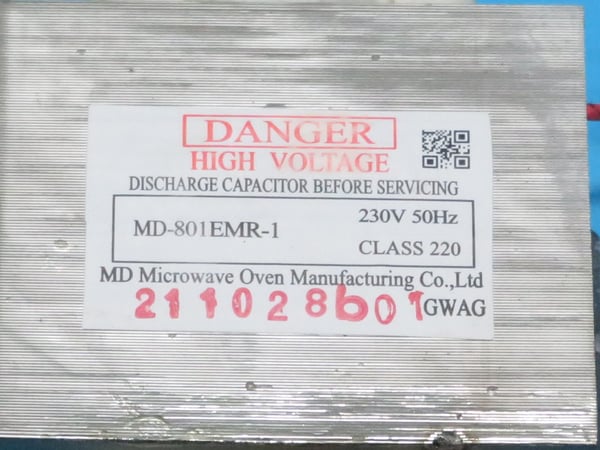 H.V. Transformer 800W