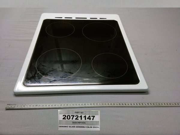 Ceramic Glass Assembly Slim Dsgn White