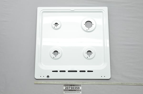 Cooktop 66 0D 4G Ffd Glass Lid White
