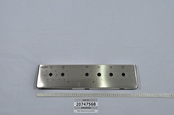 Front Panel 50 60 Flat 4H Inox