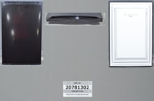 F Door Assy 170V Black