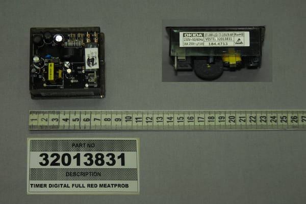 Timer Digital Full Red Meatprob