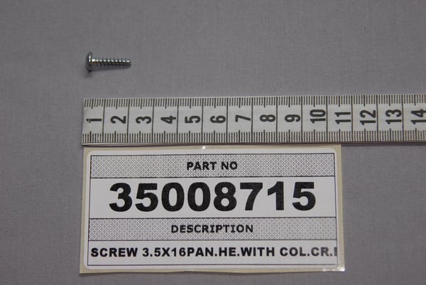 Screw,P,Rysb,3.5X16,F,St,A3B,Serrated