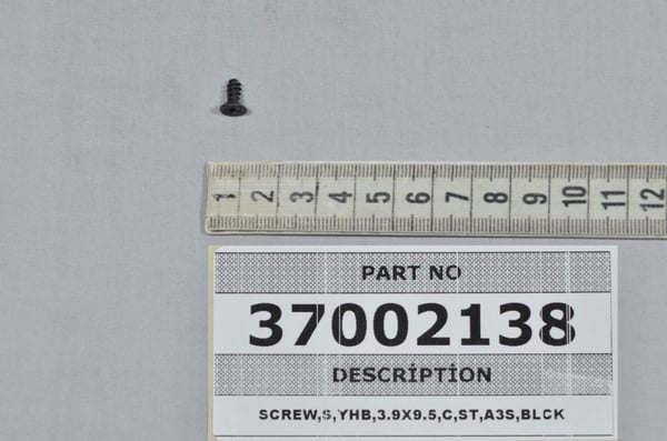 Screw,S,Yhb,3.9X9.5,C,St,A3S,Blck