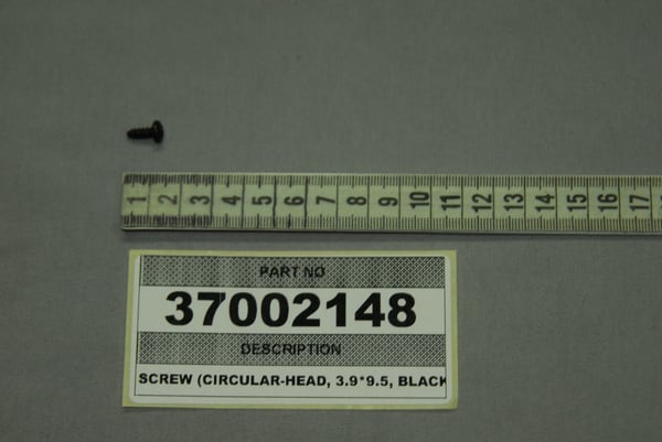 Screw,S,Ysb,3.9X9.5,R,St,Geomet321,Blck