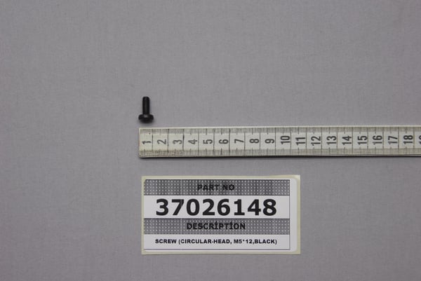 Screw,M,Ysb,5X12,F,St,A3S,Blck