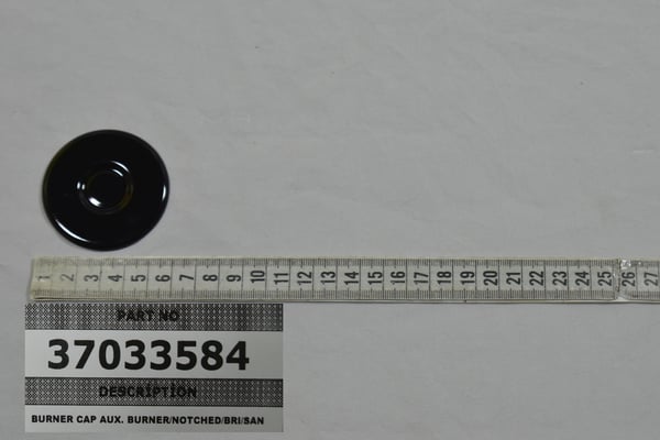 Burner Cap Aux. Burner/Notched/Bri/San