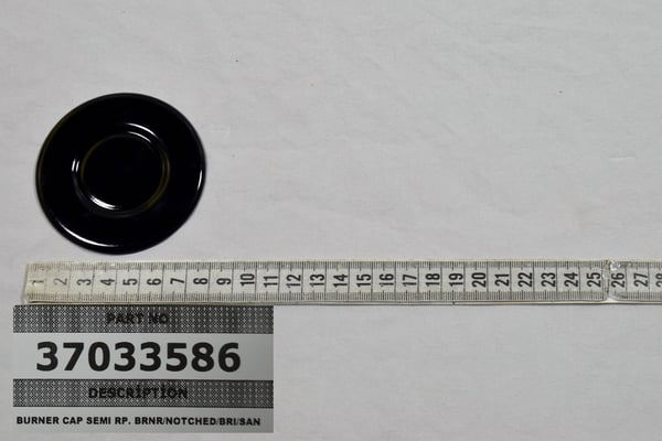Burner Cap Semi Rp. Brnr/Notched/Bri/San