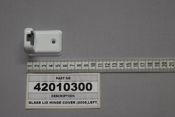 Glass Lid Hinge Cover (2006,Left,White)