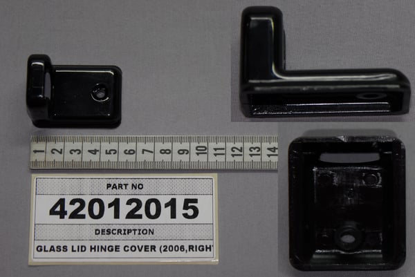 Glass Lid Hinge Cover (2006,Right,Black)