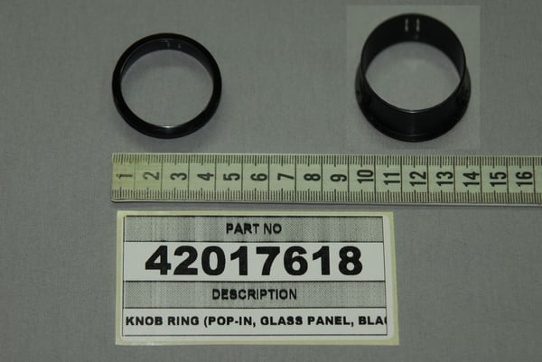 Knob Ring (Pop-In, Glass Panel, Black)