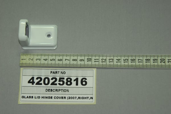 Glass Lid Hinge Cover (2007,Right,White)