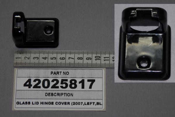 Glass Lid Hinge Cover (2007,Left,Black)