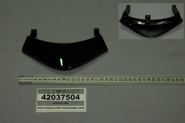 Door Handle Drop Pntd/Norma Hard-Black