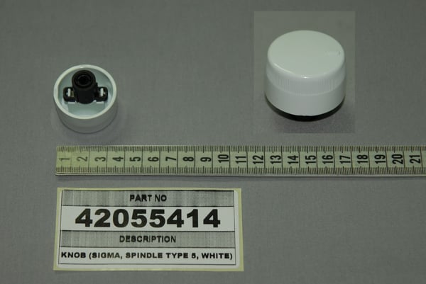 Knob (Sigma, Spindle Type 5, White)