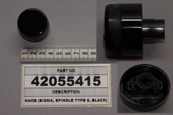 Knob (Sigma, Spindle Type 5, Black)